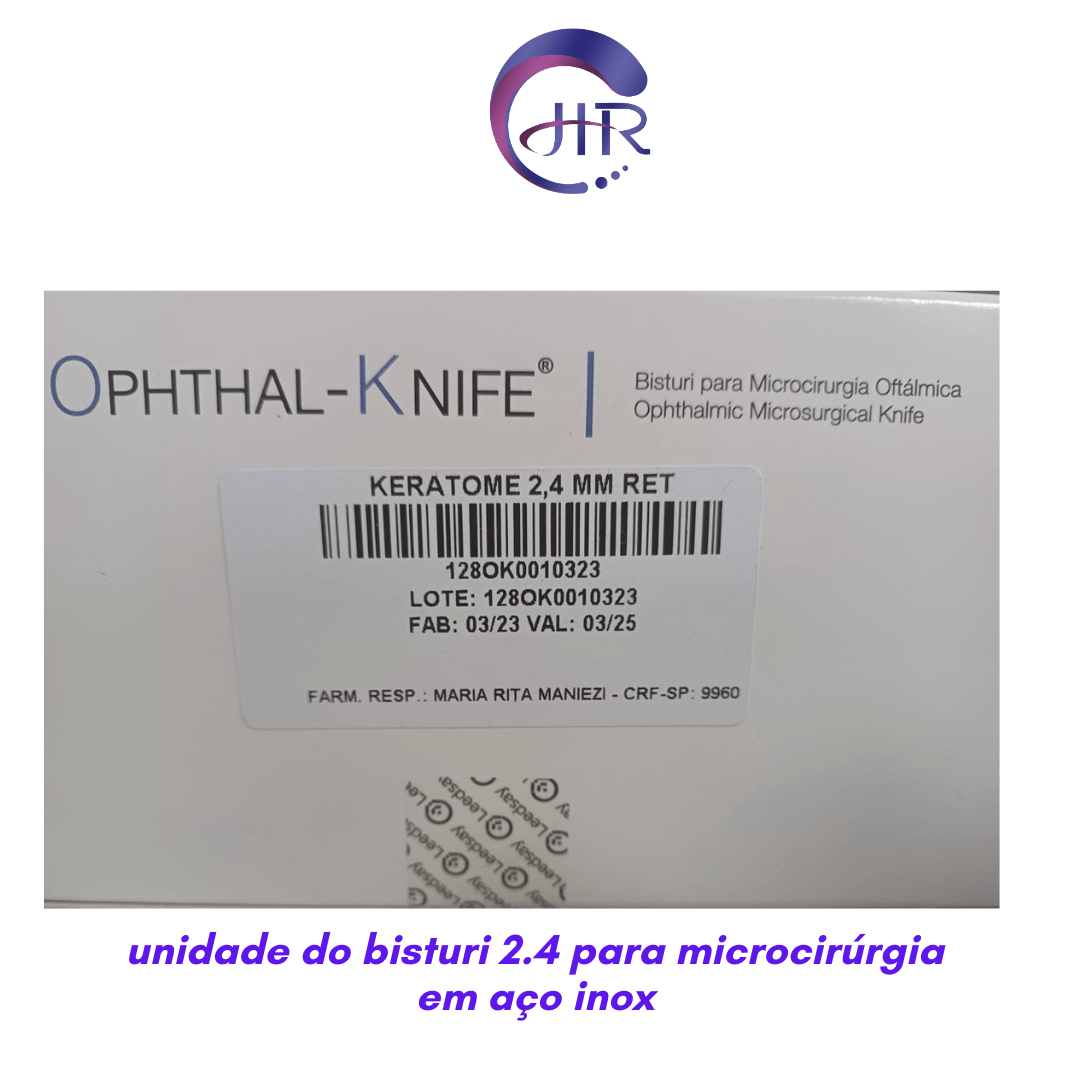 Bisturi descartável 2.4 mm OPHTHAL-KNIFE