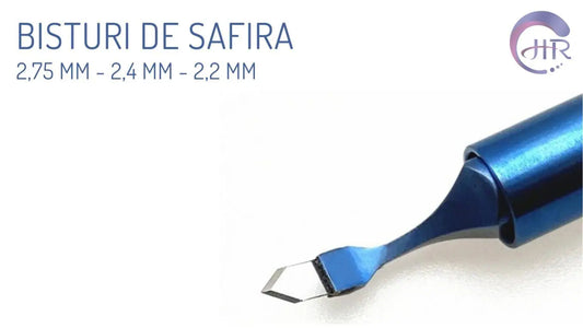 Bisturi de Safira Spear, 60°, 2.75mm, angled