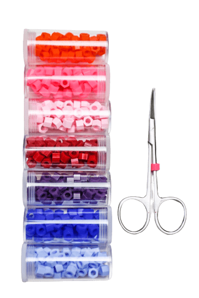 Anel de silicone p/ identificação 50 unidades