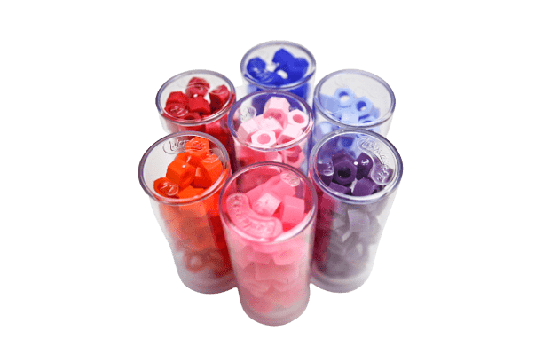 Anel de silicone p/ identificação 50 unidades
