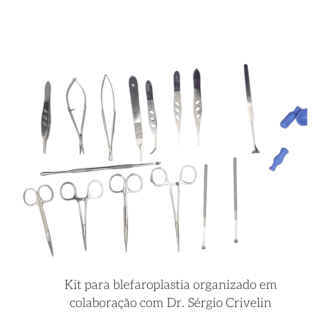Kit de blefaroplastia com a colaboração do Dr. Sérgio Crivelin