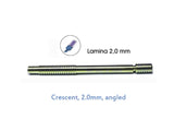 Bisturi de Diamante Crescent, 2.0mm, angled