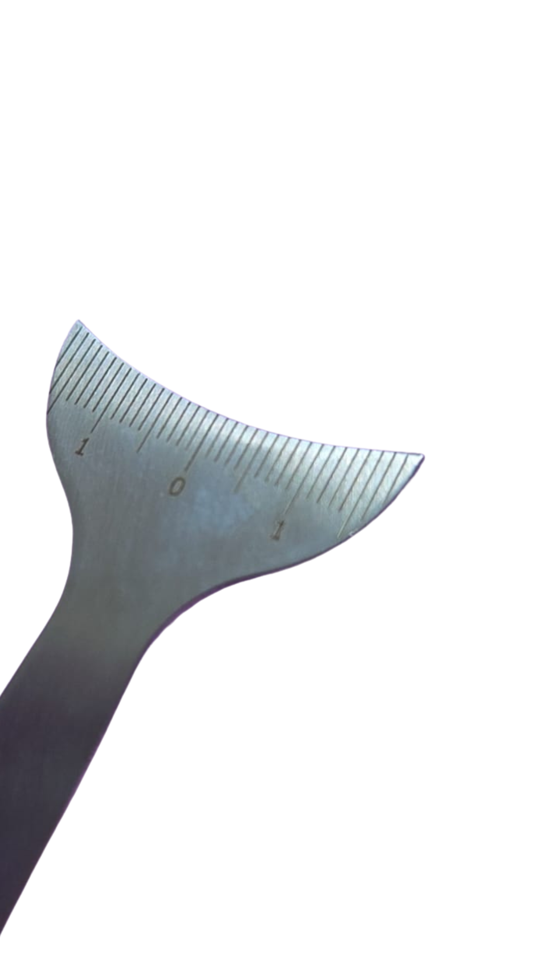Marcador milimetrado  para pálpebras de aço inox
