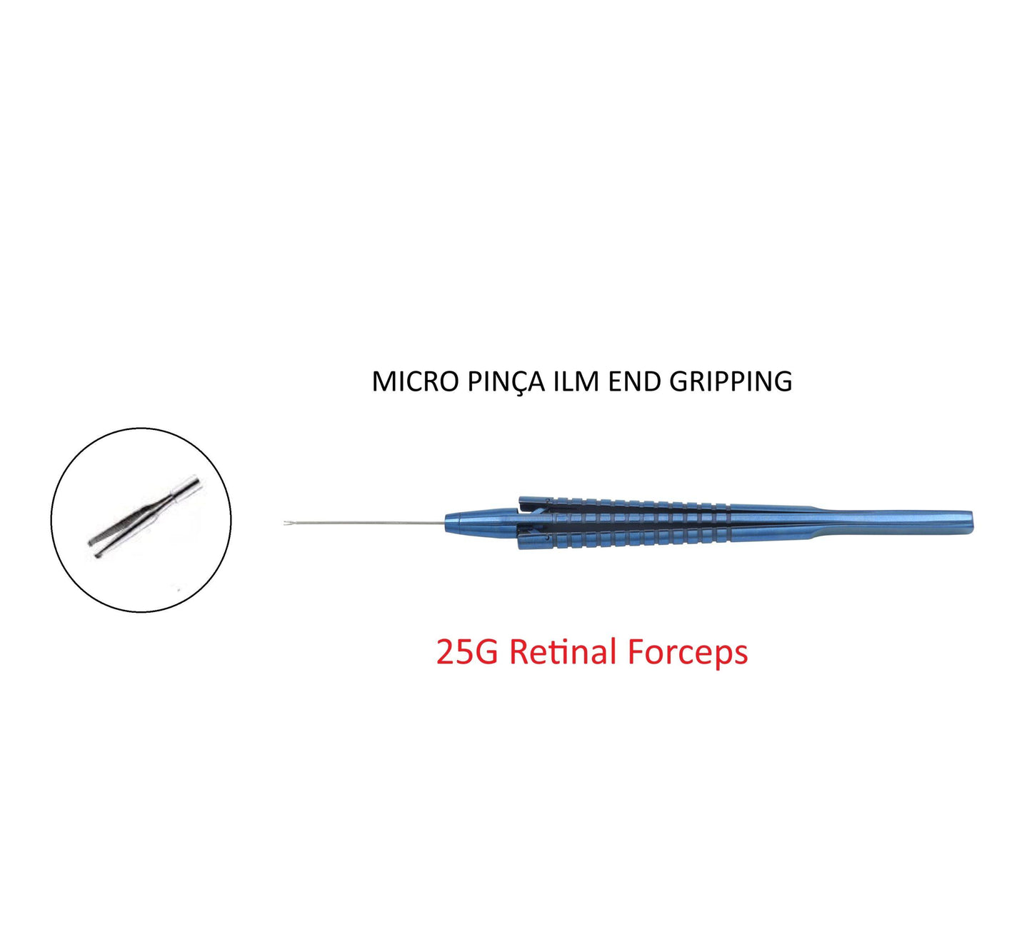 Micro Pinça ILM end gripping forceps 25 gauge COD.9502
