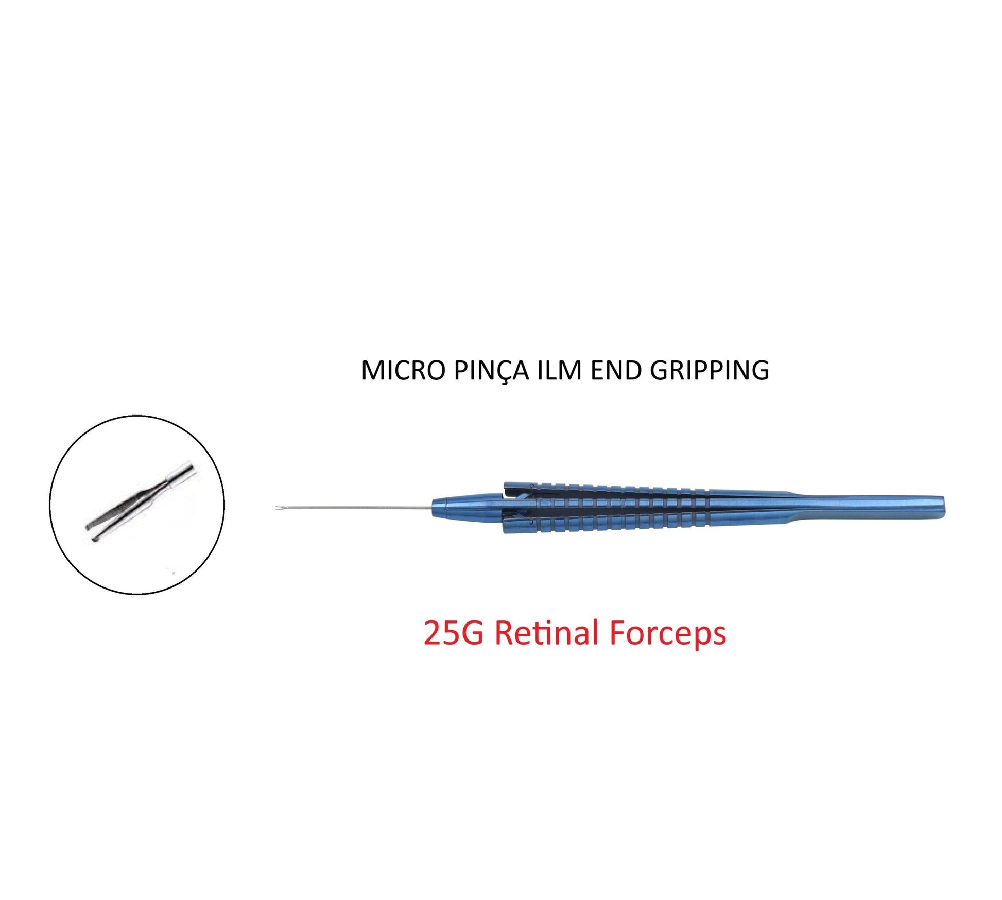 Micro Pinça ILM end gripping forceps 25 gauge COD.9502