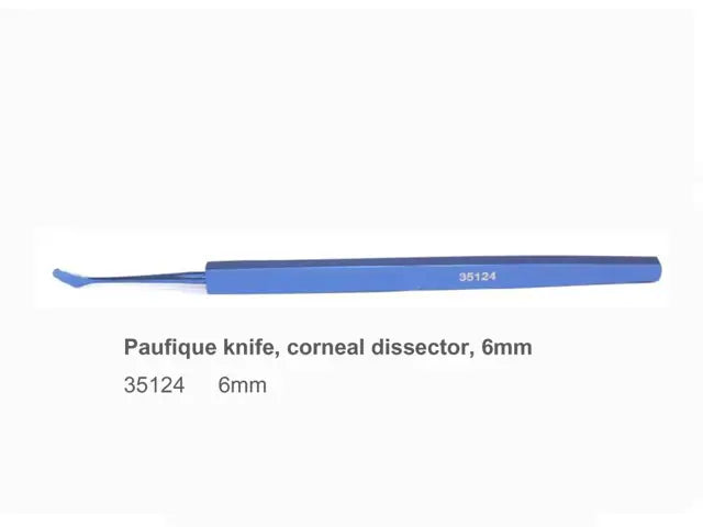 Paufique knife, corneal dissector, 6 mm