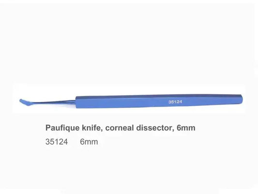 Paufique knife, corneal dissector, 6 mm