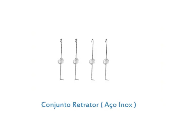 Retrator de íris em aço inox