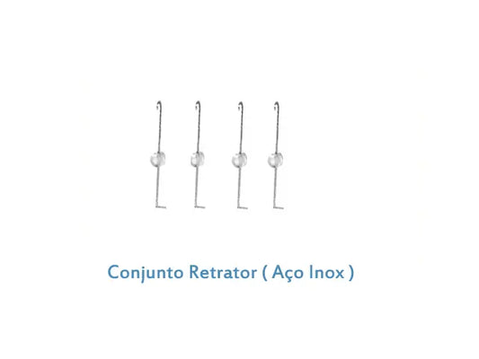 Retrator de íris em aço inox