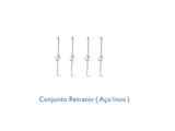 Retrator de íris em aço inox