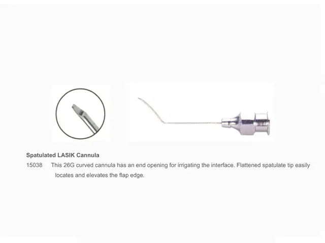 Spatulated LASIK Cannula