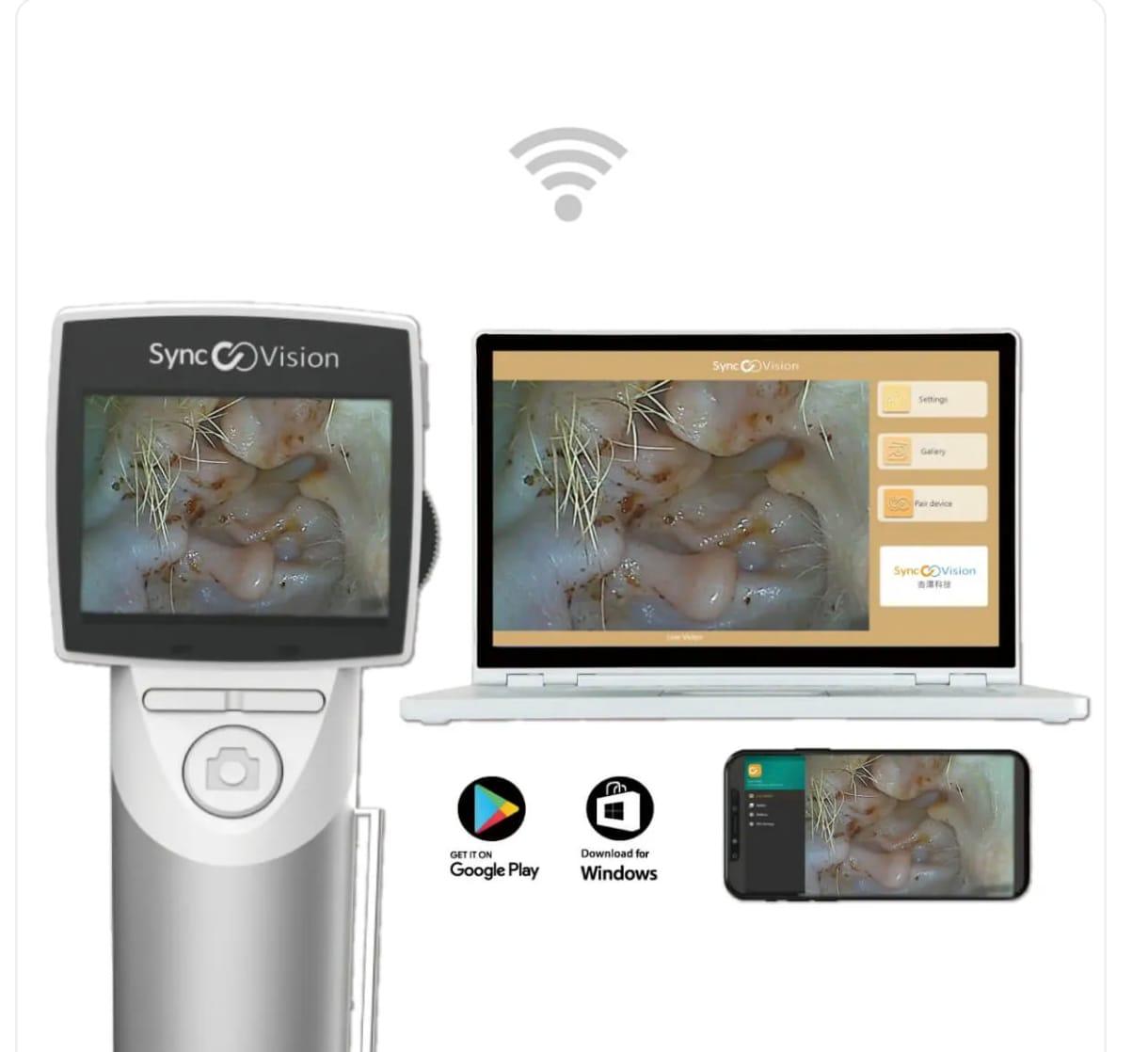 Otoscópio Digital SyncVision VET MD