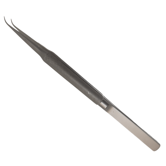 Pinça para microcirurgia curva 14 cm